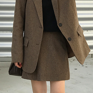 autumn wool skirt (2color)
