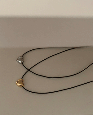 mini heart necklace (2color)