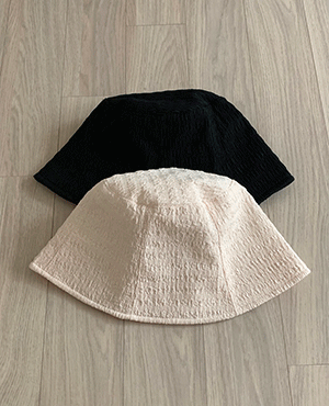 wrinkle bucket hat (2color)