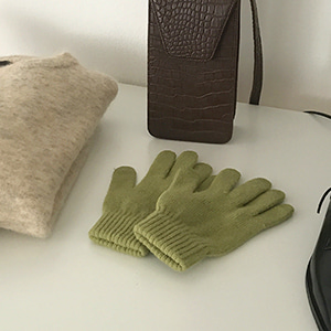 wool angora gloves (3color)