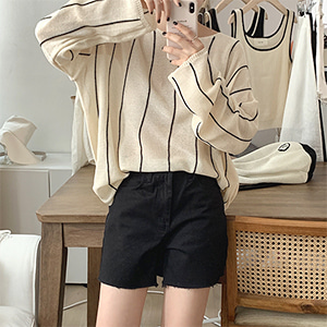 french cotton shorts (2color)