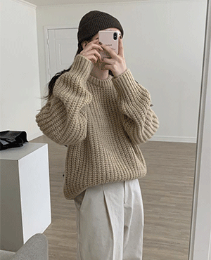 waffle knit (2color)