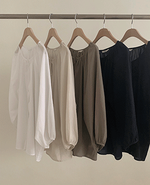 shirring blouse (5color)