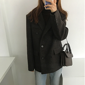 wool double jacket (2color)