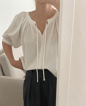 mood shirring blouse (3color)