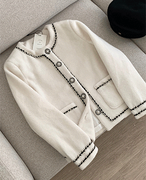 monde tweed jacket (3color)